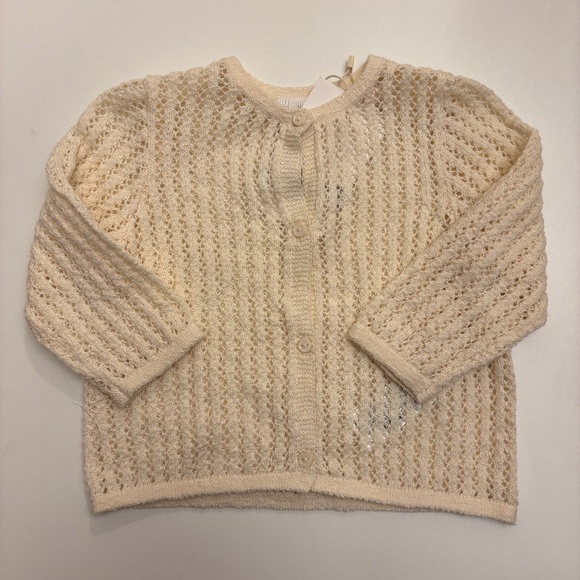 Zara Baby Girl Cream Crochet Cardigan - Picture 1 of 2